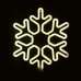 SNOWFLAKE 300 NEON LED DOUBLE ΘΕΡΜΟ ΛΕΥΚΟ ΣΤΑΘΕΡΑ IP44 40x40cm ΣΥΝ 1.5m  | Aca | X0830014111
